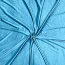Turquoise  Plain Velvet Fabric Premium Spandex 2-Way Stretch Dyed 58" Wide Crafting Per Metre