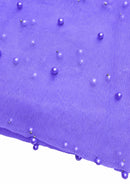 60" Net Fashion Studded Pearl Beaded Bridal Fabric Decoration/craft/dress/scarf