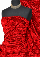 Premium Spun Ice Crush Effect Velvet 2 Way Spandex 60" Craft, Dress & Decoration 2