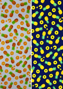 100% 45" Craft Cotton Poplin Pineapple Fruit Printed D