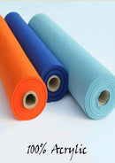 Navy Felt Fabric Baize 100% Acrylic Material Arts Crafts Sewing Decoration 1mm Thickness | 100cm x 45cm Wide | Sold by The Metre & Roll