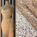 Heavy Beaded Lace Fabric|Beaded Pearlised Lace on Tulle| Bridal Lace 150 cm Wide| In 10 Gorgeous Colours
