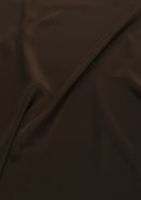 Crepe De Chine Dress Fabric Brown Silky Plain Dyed  44/45" Wide Craft
