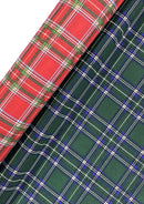 Red Tartan Polycotton Fabric 45" Scottish Style Check Kids D