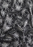 Silver 60"(150cm) Tulle Metallic Spiderweb Mesh Lace Fabric Decoration Dress