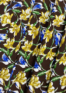Floral Cotton Print Fabric Sateen Tulip Soft Finishc 100% Cotton 45’’ Wide Crafts Dressing Material D