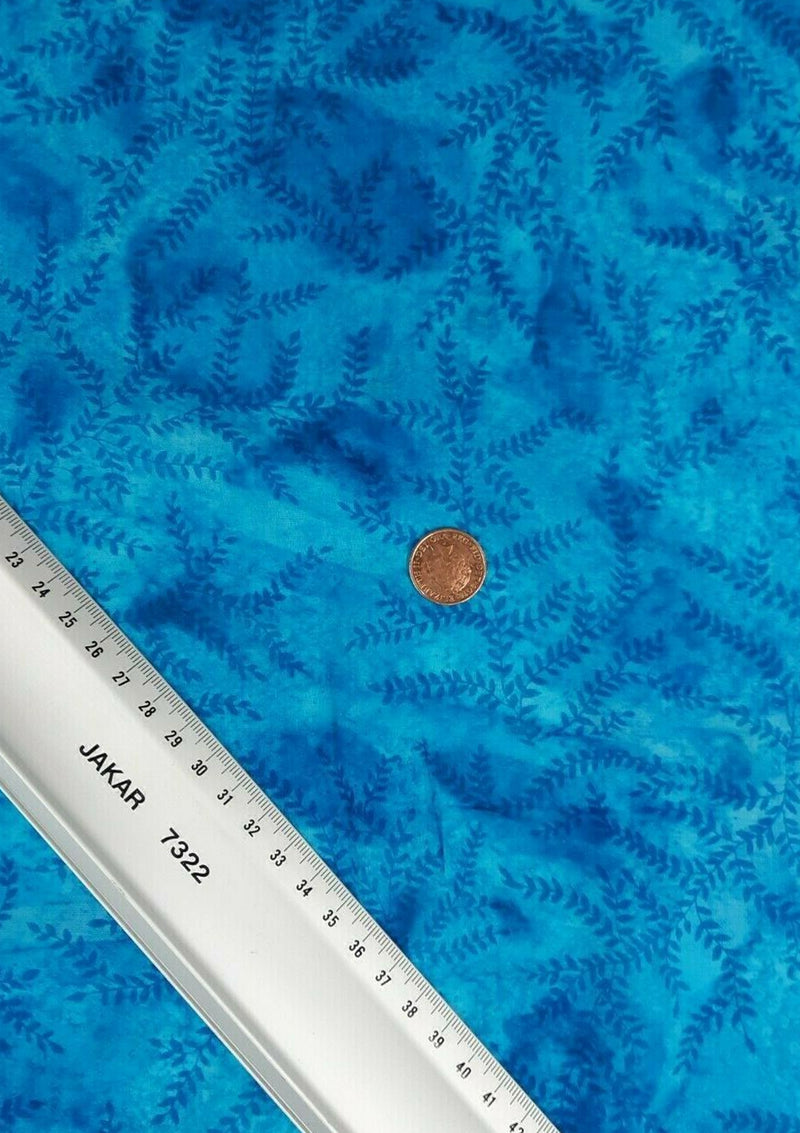 John Louden 100% 45" Cotton Voile Batik Leaf Print D