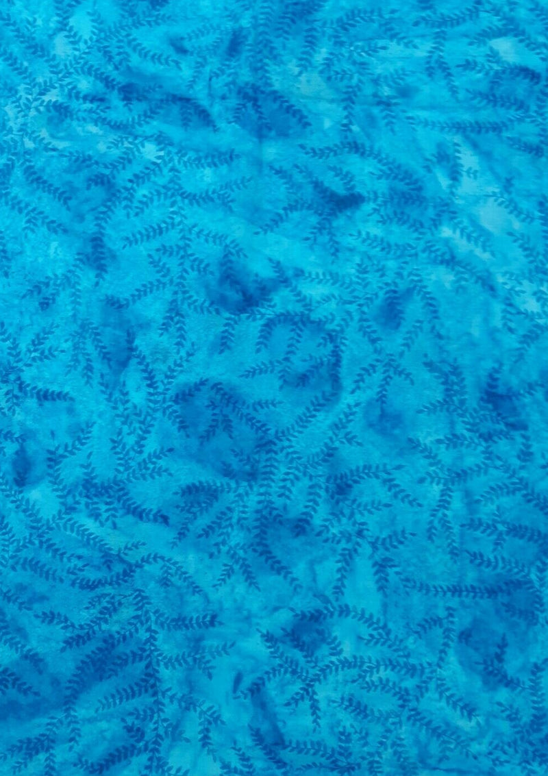 John Louden 100% 45" Cotton Voile Batik Leaf Print D