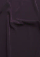 Crepe De Chine Dress Fabric Aubergine Silky Plain Dyed  44/45" Wide Craft