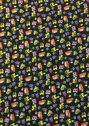 100% 45"Craft Cotton Poplin Print Novelty House Tornado Print D