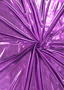 Black Cerise 44" Computer Foil Pin Dot Metallic Fabric High Shine Dressing Dance Costume