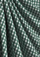 Polycotton Gingham Check Print Fabric 1/4" ROSE & HUBBLE 45" Wide Blended Material Uniform