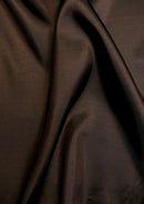 Taffeta Fabric Chocolate Brown Plain & TwoTone Colour for Dresses,Furnishing & Craft 60" Wide