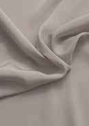 Crepe De Chine Dress Fabric Mouse Grey Silky Plain Dyed  44/45" Wide Craft