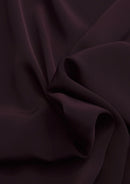 Crepe De Chine Dress Fabric Plum Silky Plain Dyed  44/45" Wide Craft