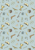 45" 100% Craft Cotton Harry Potter World Of Wizardry Official Print Fabric D#282