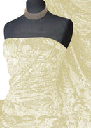 Premium Spun Ice Crush Effect Velvet 2 Way Spandex 60" Craft, Dress & Decoration 1