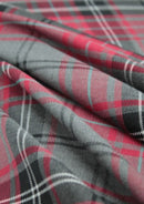 Tartan Polyviscose Fabric 58" (145cms) Scottish Fashion Plaid Check Woven D