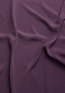 Crepe De Chine Dress Fabric Grape Silky Plain Dyed  44/45" Wide Craft