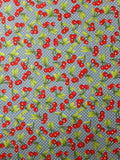 CHERRIES + DOTS 100% 45"CRAFT COTTON POPLIN PRINT D#47