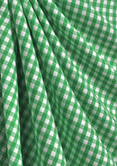 Polycotton Gingham Check Print Fabric 1/4" ROSE & HUBBLE 45" Wide Blended Material Uniform