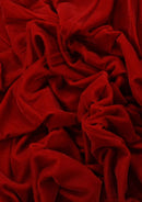 Micro Velvet Plain Fabric 45" Wide Luxury 5000 Grade Velour Non Stretch Red Santa Costume Christmas Dressing