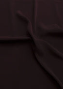 Crepe De Chine Dress Fabric Maroon Silky Plain Dyed Oeko-tex 44/45" Wide Craft