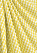 Polycotton Gingham Check Print Fabric 1/4" ROSE & HUBBLE 45" Wide Blended Material Uniform