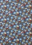 100% 45" Craft Cotton Poplin Designer Floral Print D