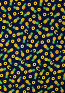 100% 45" Craft Cotton Poplin Pineapple Fruit Printed D