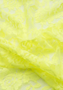 Lace Stretch Dress Material In A Rose Floral Pattern Flo Clrs Nylon Spandex 60"