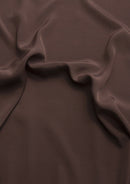 Crepe De Chine Dress Fabric Peppercorn Silky Plain Dyed  44/45" Wide Craft