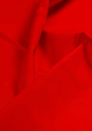 Crepe De Chine Dress Fabric Red Silky Plain Dyed  44/45" Wide Craft