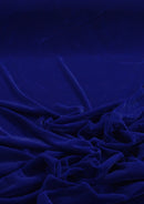 Micro Velvet Plain Fabric 45" Wide Luxury 5000 Grade Velour Non Stretch Dressing (Royal Blue)