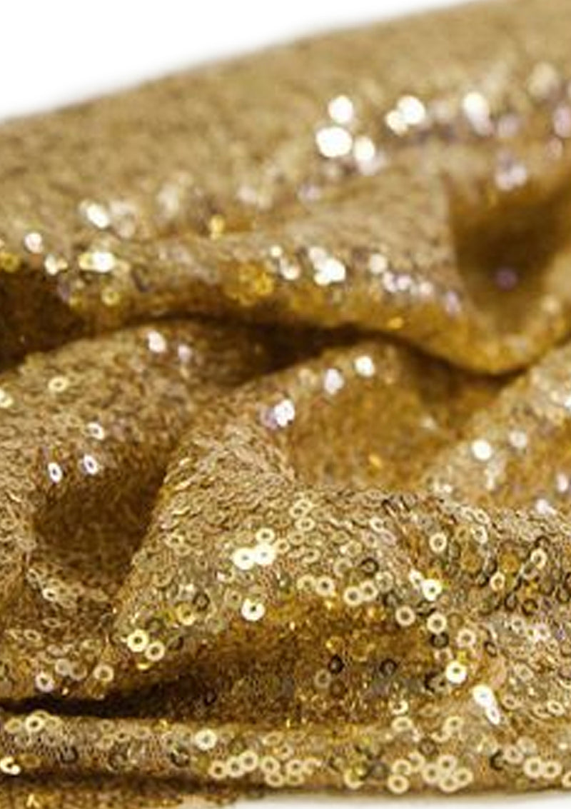 Sequins 3mm Allover Embroidered Fabric on Tulle/Net Material for Decor, Sewing, Dress, Tablecloths & Craft | 52" - 132cms Usable Width