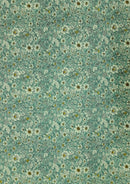 100% 45" Craft Cotton Poplin Flower + Leaves Print D