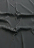 Crepe De Chine Dress Fabric Steel Grey Silky Plain Dyed Oeko-tex 44/45" Wide Craft