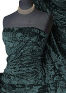 Premium Spun Ice Crush Effect Velvet 2 Way Spandex 60" Craft, Dress & Decoration 2