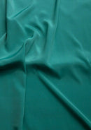 Crepe De Chine Dress Fabric Teal Green Silky Plain Dyed  44/45" Wide Craft