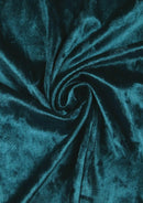 Teal Green Premium Crushed Velvet 1 Way Stretch Fabric Dress Craft Wedding Cushion 60" - 150cm Wide Per Metre
