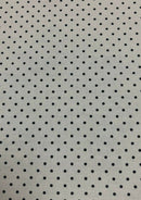 100% 45" Craft Cotton Poplin Print Mini Polka Dots 3mm Contrast D