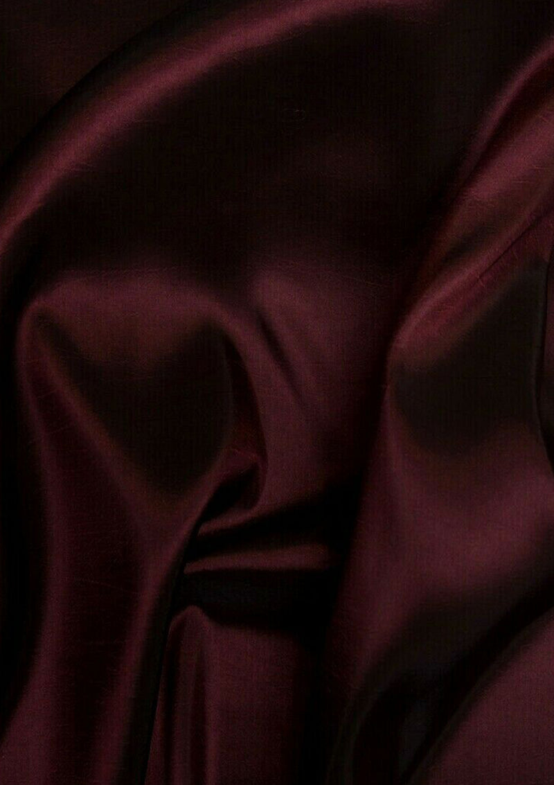Taffeta Fabric Wine Plain & TwoTone Colour for Dresses,Furnishing & Craft 60" Wide