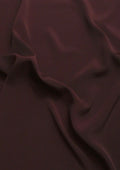 Crepe De Chine Dress Fabric Wine Silky Plain Dyed Oeko-tex 44/45" Wide Craft