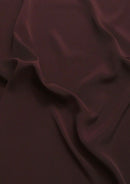 Crepe De Chine Dress Fabric Wine Silky Plain Dyed  44/45" Wide Craft