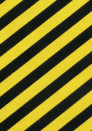 Yellow Black Broad Stripes Polycotton Printed Fabric Horizontal 11mm Stripes 45" Craft D