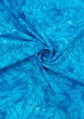John Louden 100% 45" Cotton Voile Batik Leaf Print D#264