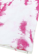 Tie Dye Print Jersey Fabric Viscose Elastane 2-Way Stretch 63" Wide Fashion Dressing - Pink