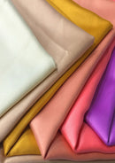 Satin Silky Fabric Plain Dress Coral Peach 150cm Wide Dull Craft Material Bridal Fashion Scrunchies & Headbands