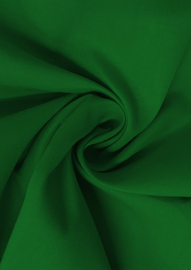 Emerald Green Cotton Fabric 100% Cotton Poplin Plain Oeko-Tex Certified Fabric for Dressmaking, Craft, Quilting & Facemasks 45" (112 cms) Wide Per Metre