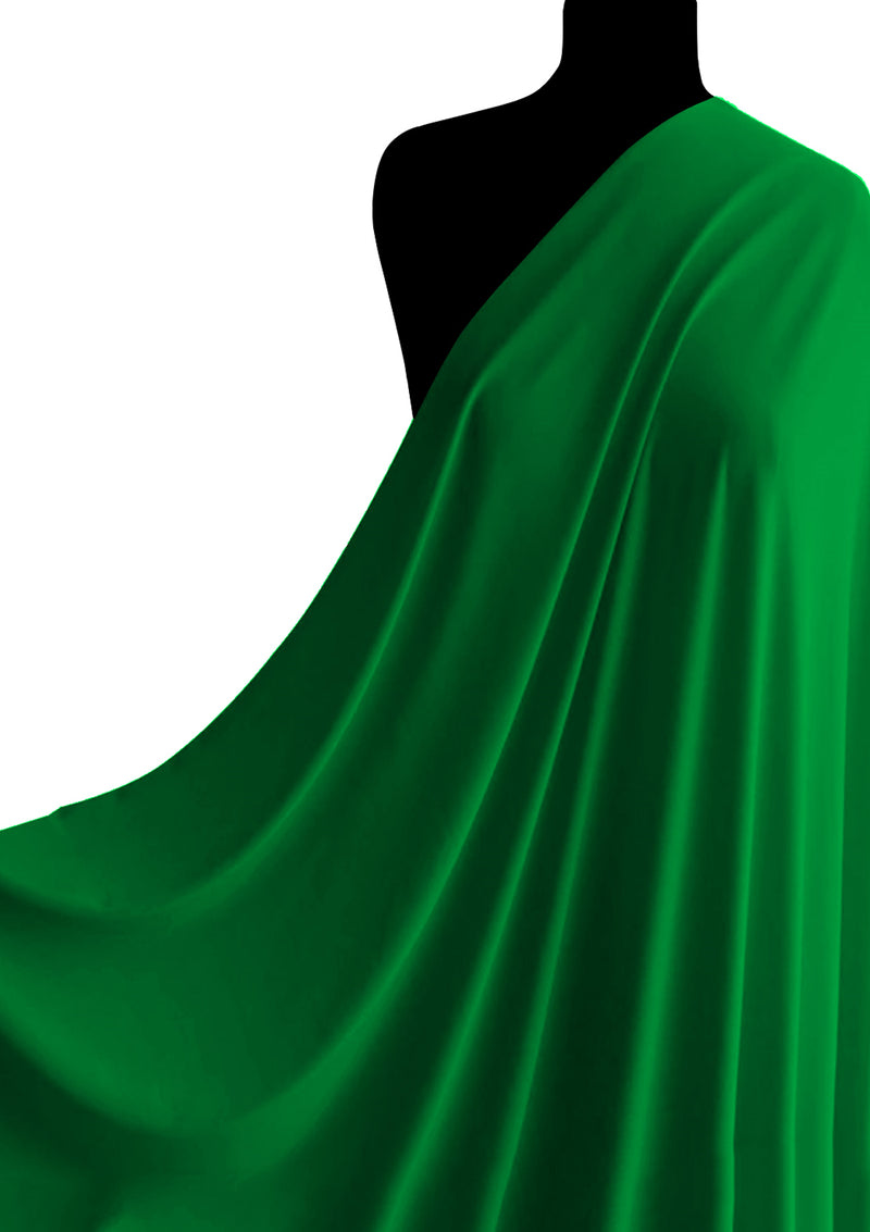 Green 60" Lycra Fabric 4-Way Stretch Nylon Spandex Swimwear, Dancewear, Decor Material